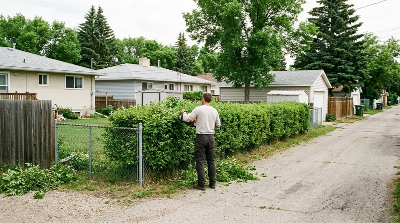 Hedge & Caragana Hedge Trimming Saskatoon